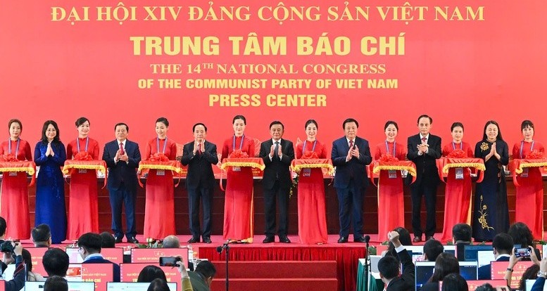 Khai trương Trung tâm Báo chí và họp báo quốc tế của Đại hội XIV Đảng Cộng sản Việt Nam