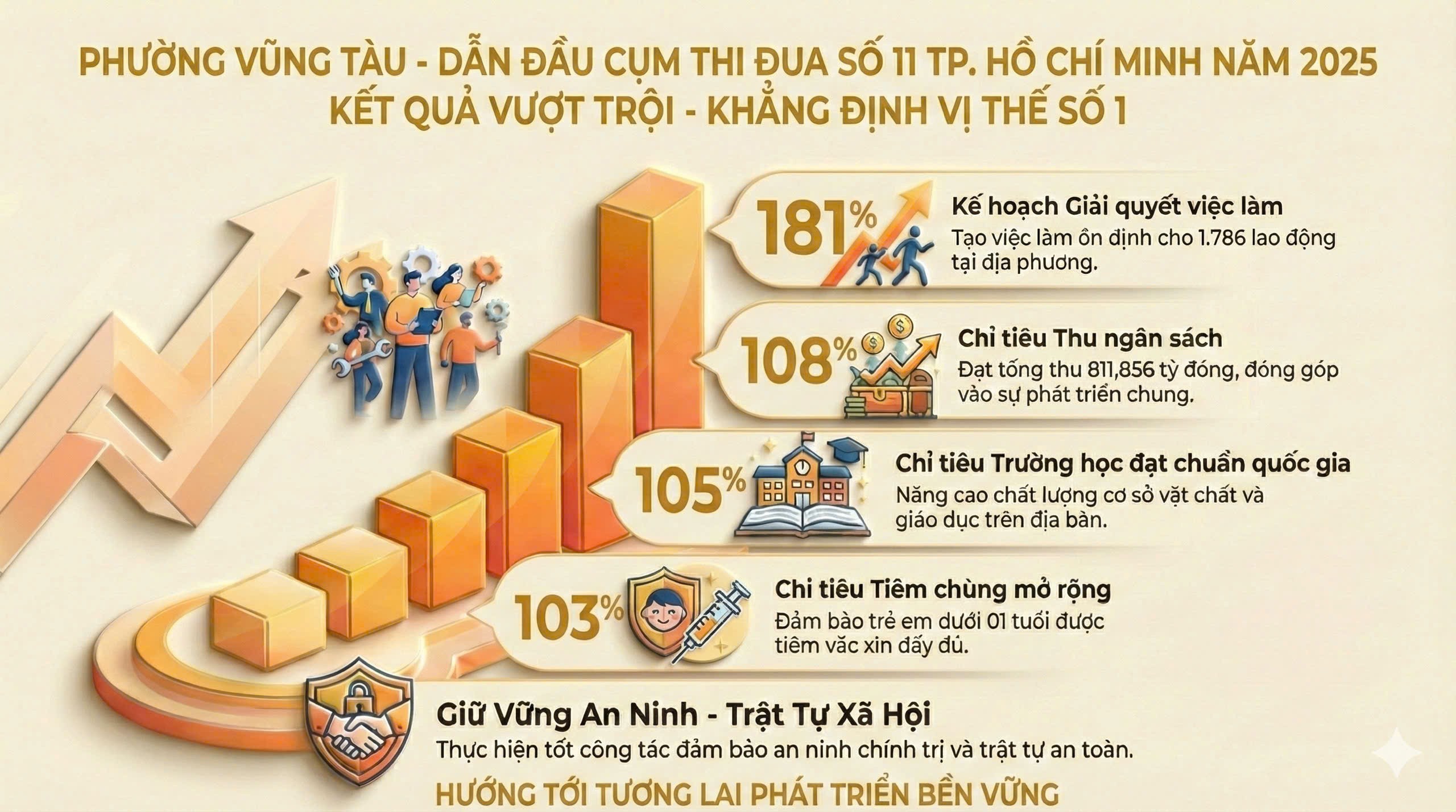 Phường Vũng Tàu vững bước vào xuân mới - Khí thế mới, niềm tin mới, khát vọng phát triển bền vững