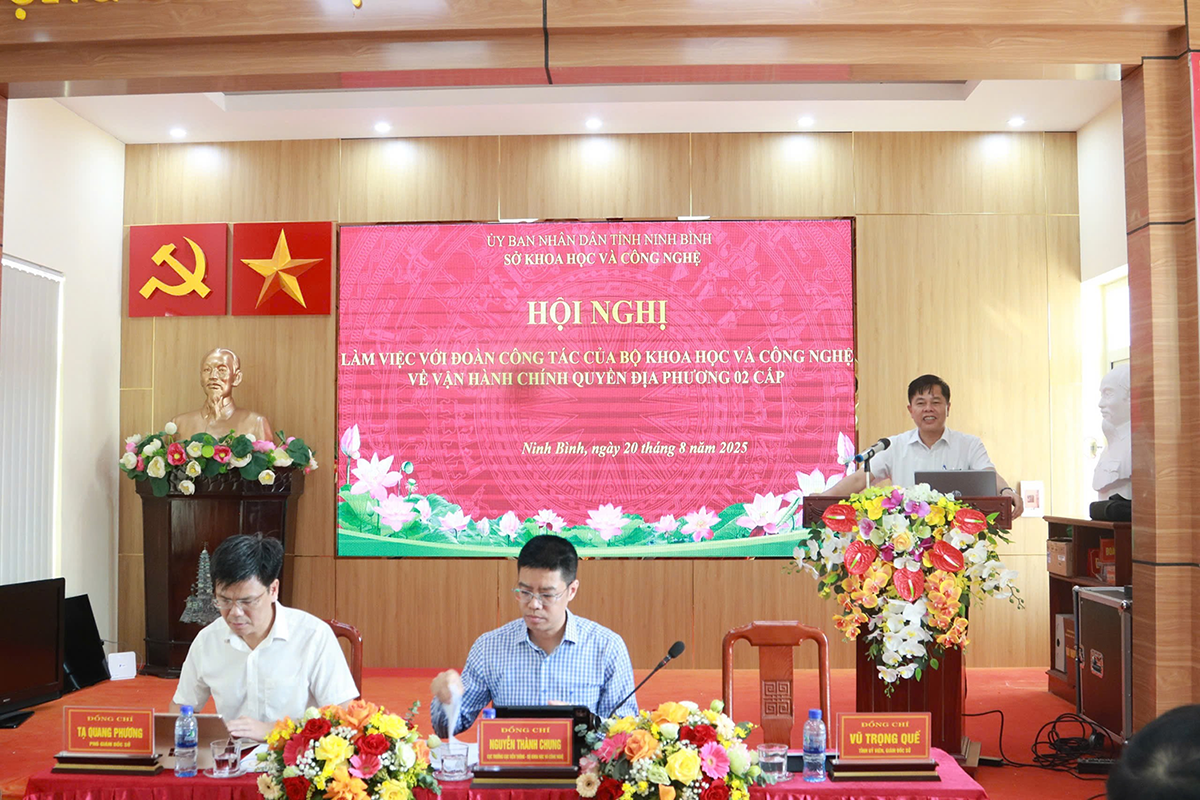 Sở Khoa học và Công nghệ tỉnh Ninh Bình - Động lực tiên phong trong hành trình đột phá khoa học, công nghệ và chuyển đổi số