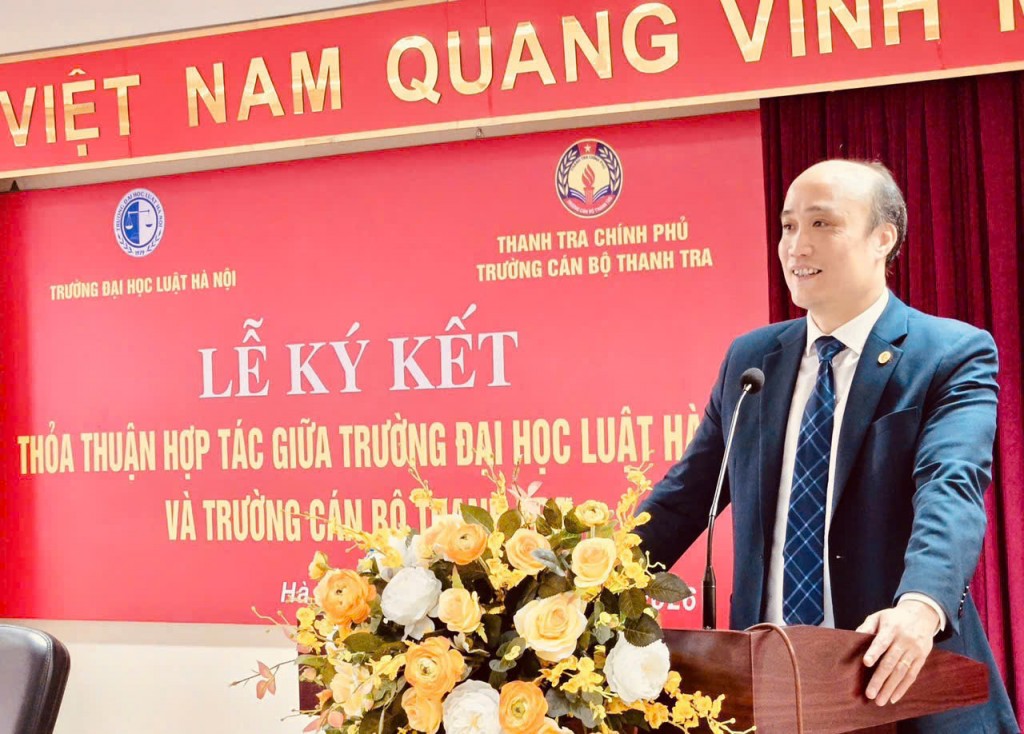 Trường Đại học Luật Hà Nội và Trường Cán bộ Thanh tra ký kết thỏa thuận hợp tác toàn diện, lâu dài, hiệu quả