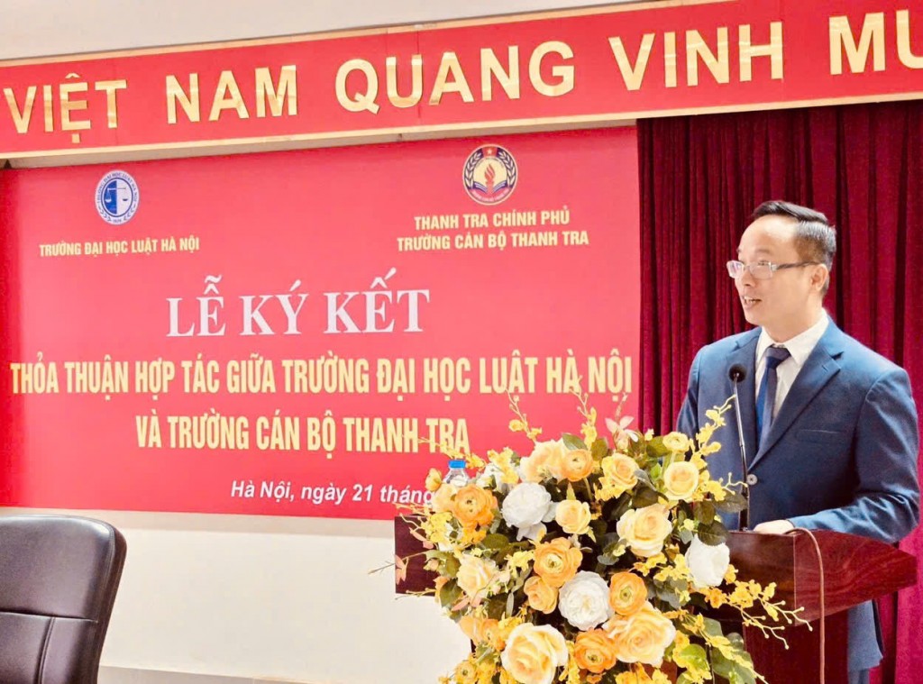 Trường Đại học Luật Hà Nội và Trường Cán bộ Thanh tra ký kết thỏa thuận hợp tác toàn diện, lâu dài, hiệu quả