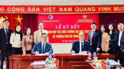 Trường Đại học Luật Hà Nội và Trường Cán bộ Thanh tra ký kết thỏa thuận hợp tác toàn diện, lâu dài, hiệu quả