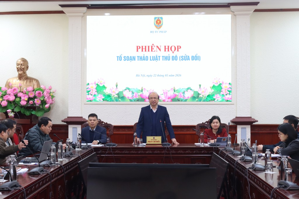 Tập trung xây dựng Luật Thủ đô (sửa đổi) bảo đảm tiến độ và chất lượng