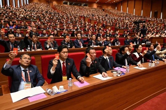 Đại hội đã tiến hành thảo luận và biểu quyết thông qua số lượng Ủy viên Ban Chấp hành Trung ương Đảng khóa XIV