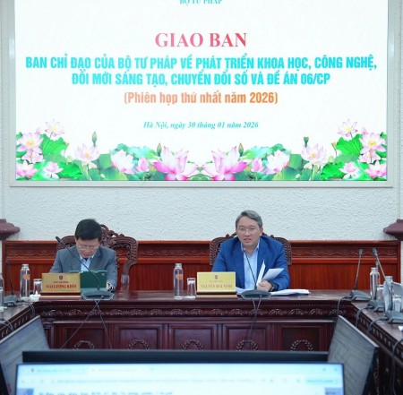 Bộ Tư pháp tăng tốc triển khai các nhiệm vụ về phát triển khoa học, công nghệ, đổi mới sáng tạo, chuyển đổi số và Đề án 06/CP
