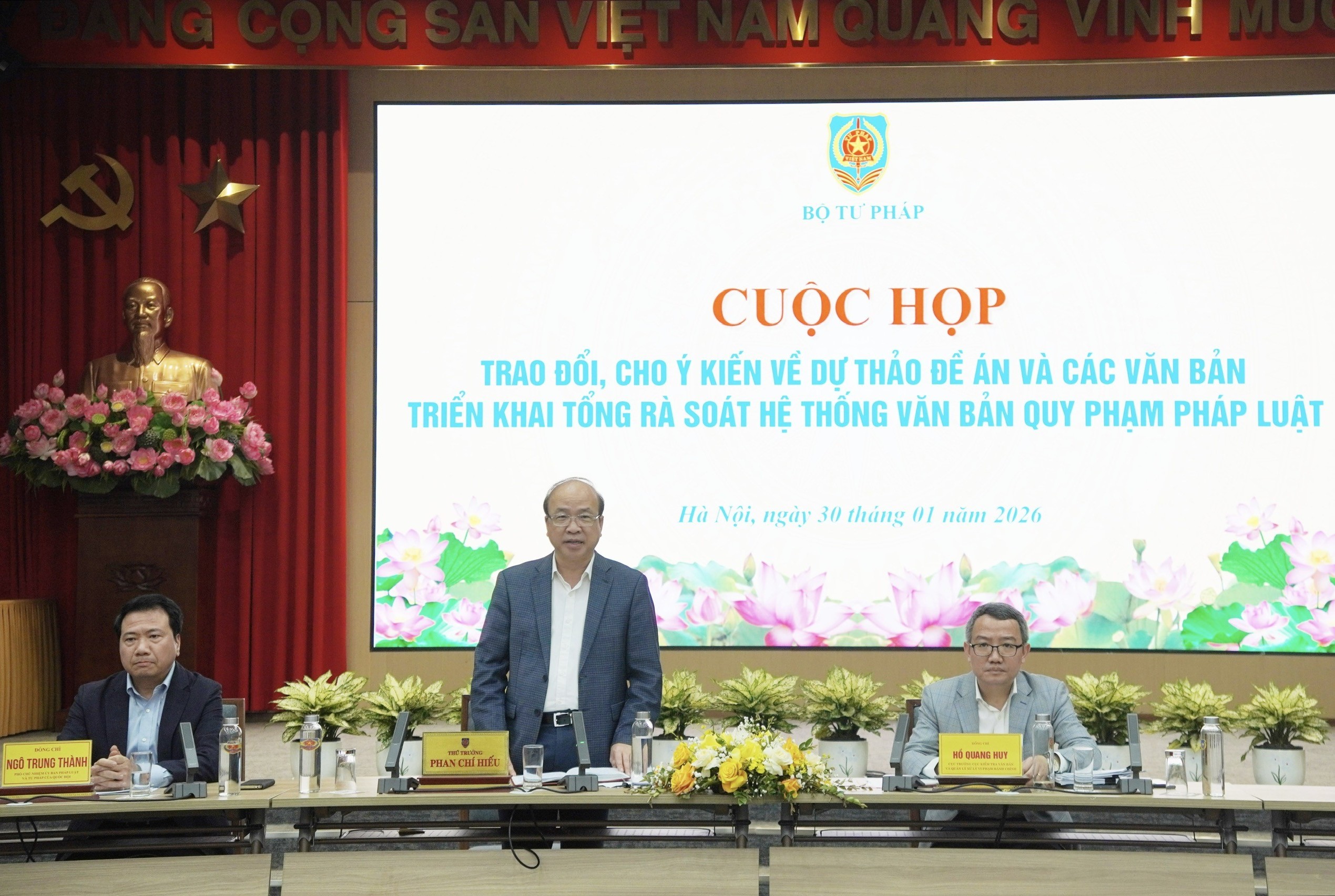 Hoàn thiện pháp lý để tổng rà soát hệ thống văn bản quy phạm pháp luật toàn quốc