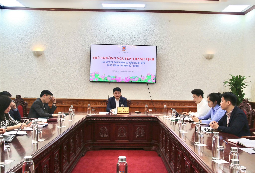 Tăng cường vai trò của thanh niên trong thực hiện nhiệm vụ của Bộ Tư pháp