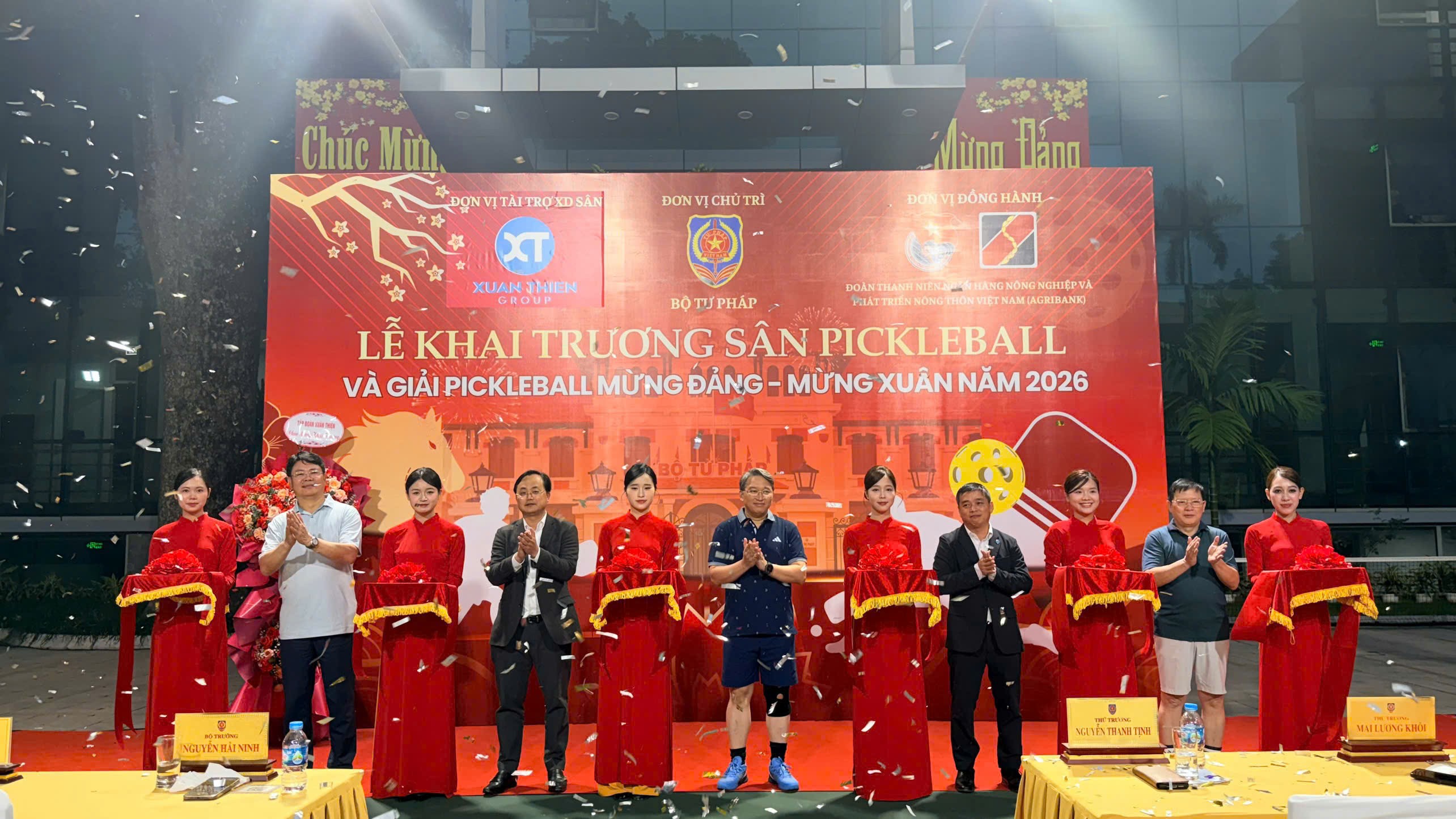 Bộ Tư pháp tổ chức giải Pickleball mừng Đảng - mừng Xuân năm 2026