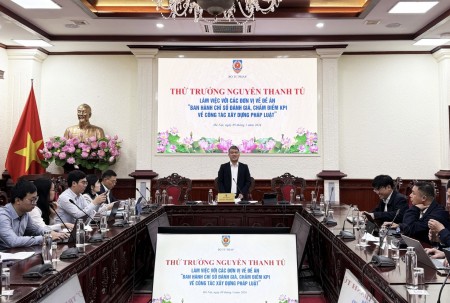 Xây dựng công cụ quản lý thống nhất theo dõi, đánh giá nhiệm vụ xây dựng pháp luật