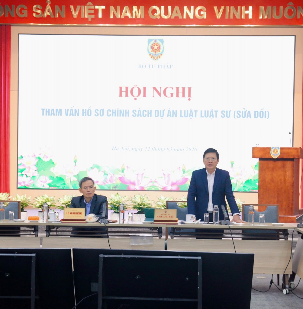 Tham vấn chính sách xây dựng dự án Luật Luật sư (sửa đổi)