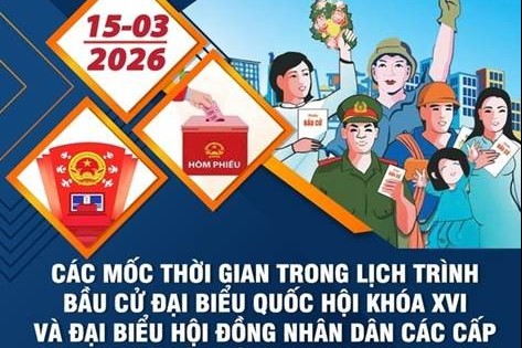 Thời gian công bố kết quả và danh sách người trúng cử ĐBQH khóa XVI và đại biểu HĐND các cấp nhiệm kỳ 2026 - 2031