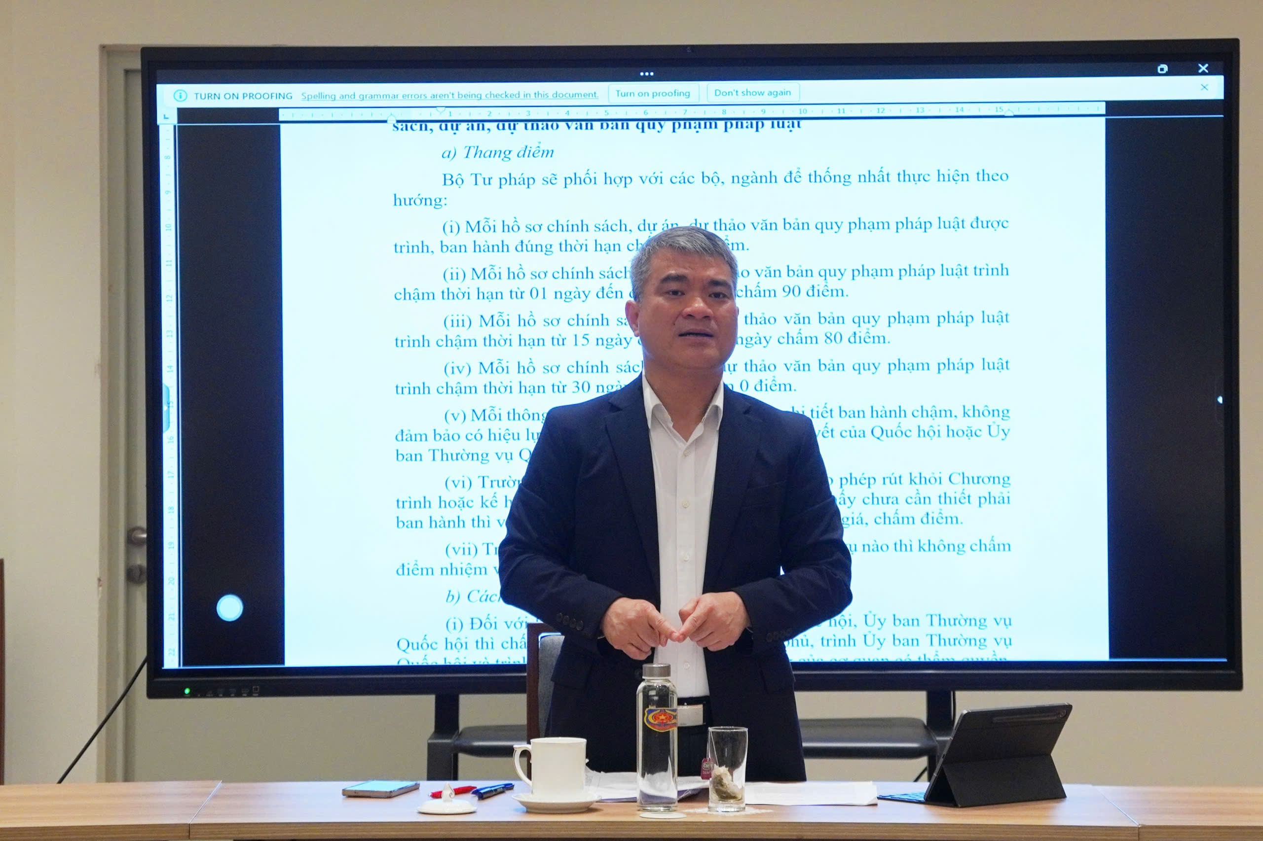 Thí điểm đánh giá, chấm điểm chỉ số KPI về công tác xây dựng pháp luật