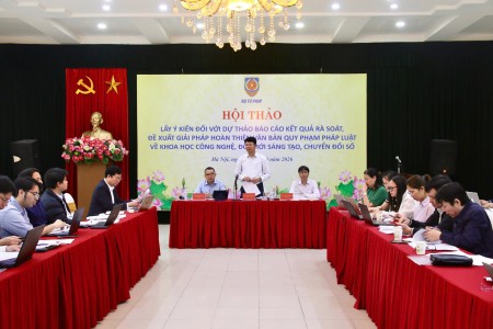 Tiếp tục rà soát hoàn thiện văn bản quy phạm pháp luật về khoa học công nghệ, đổi mới sáng tạo, chuyển đổi số
