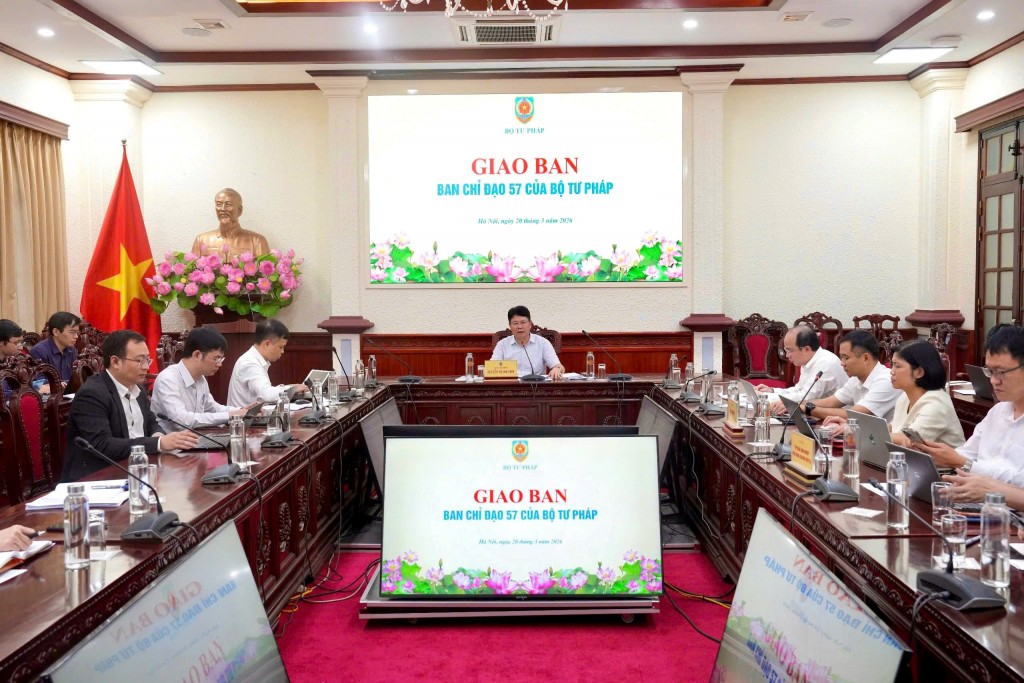 Đánh giá tình hình triển khai nhiệm vụ chuyển đổi số Bộ Tư pháp