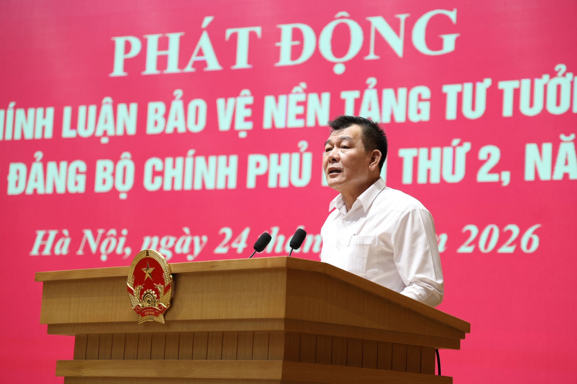 Phát động Cuộc thi chính luận về bảo vệ nền tảng tư tưởng của Đảng trong Đảng bộ Chính phủ