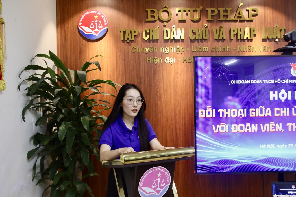 Thanh niên Chi đoàn Tạp chí Dân chủ và Pháp luật chủ động, sáng tạo trong giai đoạn mới