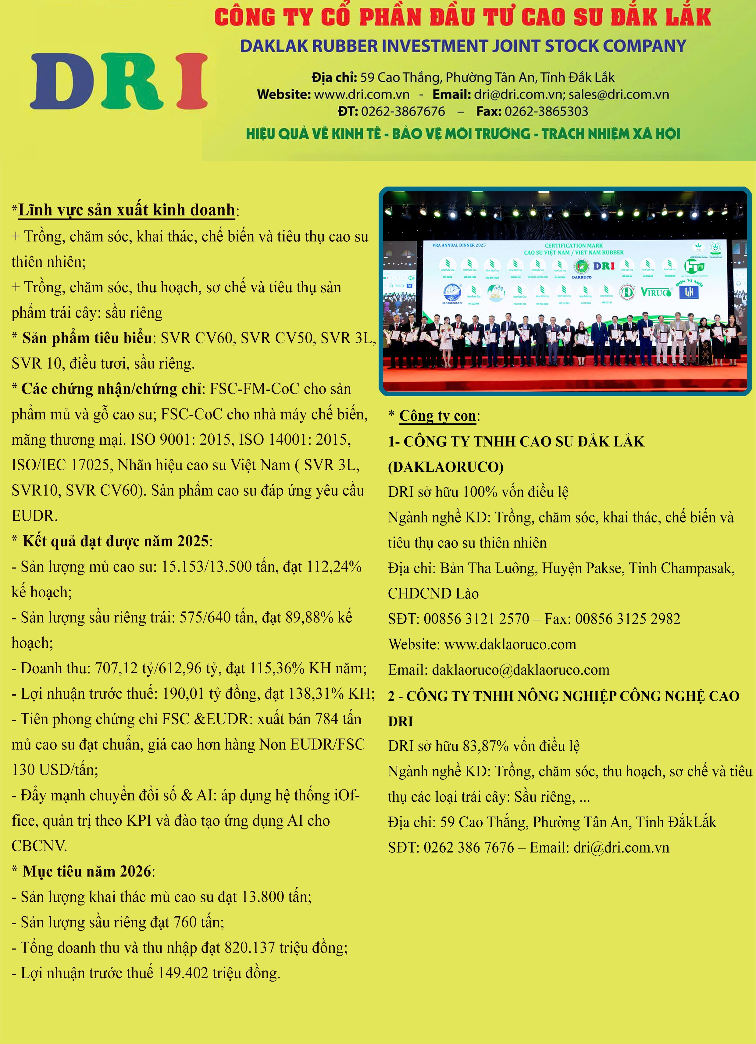 Công ty Cổ phần Đầu tư cao su Đắk Lắk