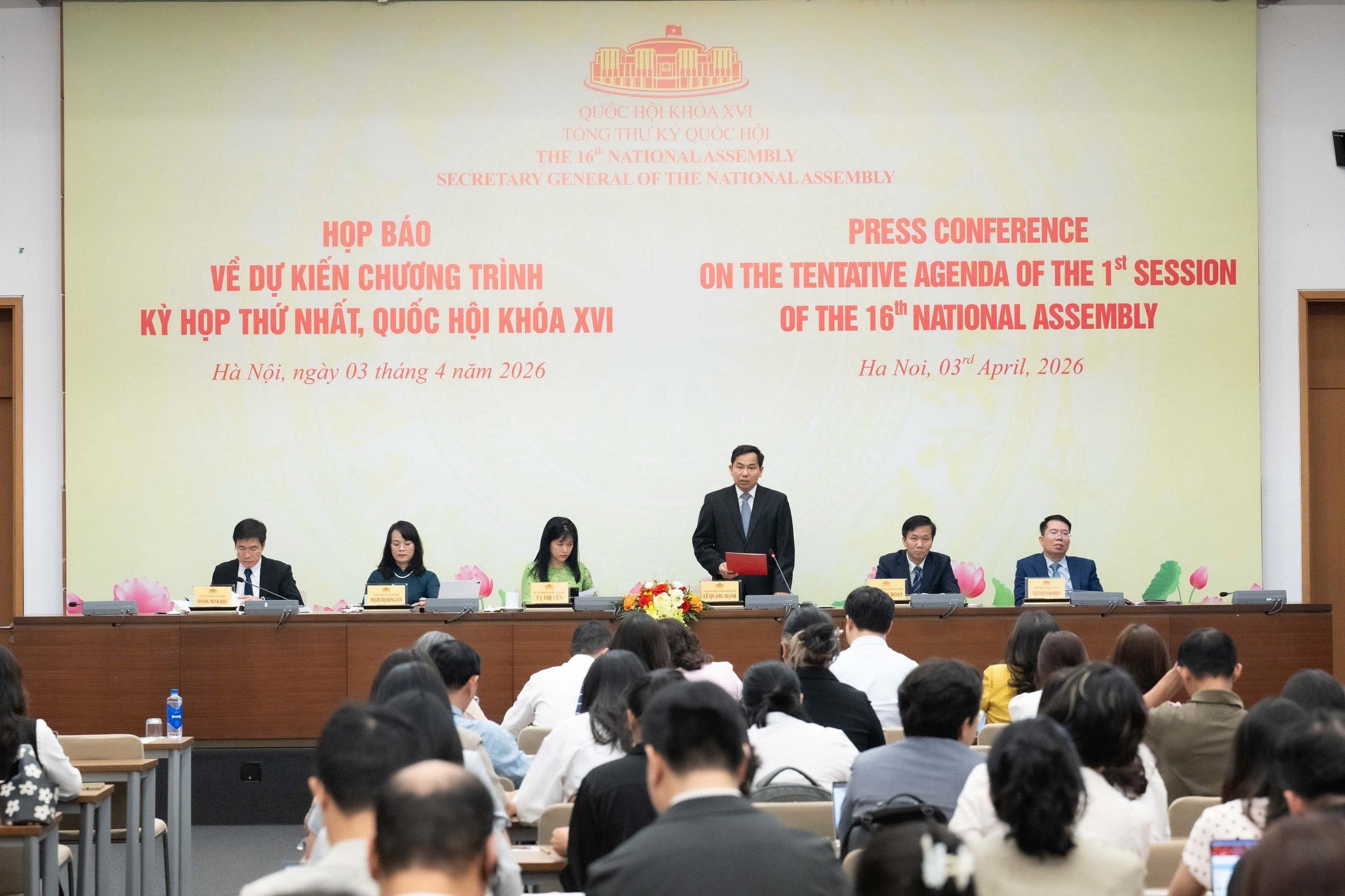 Xem xét, quyết định công tác tổ chức bộ máy, nhân sự tại Kỳ họp thứ Nhất,  Quốc hội khóa XVI