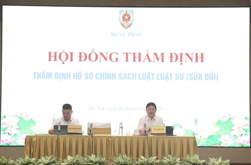 Tiếp thu tối đa ý kiến của các thành viên Hội đồng thẩm định, khẩn trương hoàn thiện hồ sơ chính sách Luật Luật sư (sửa đổi)