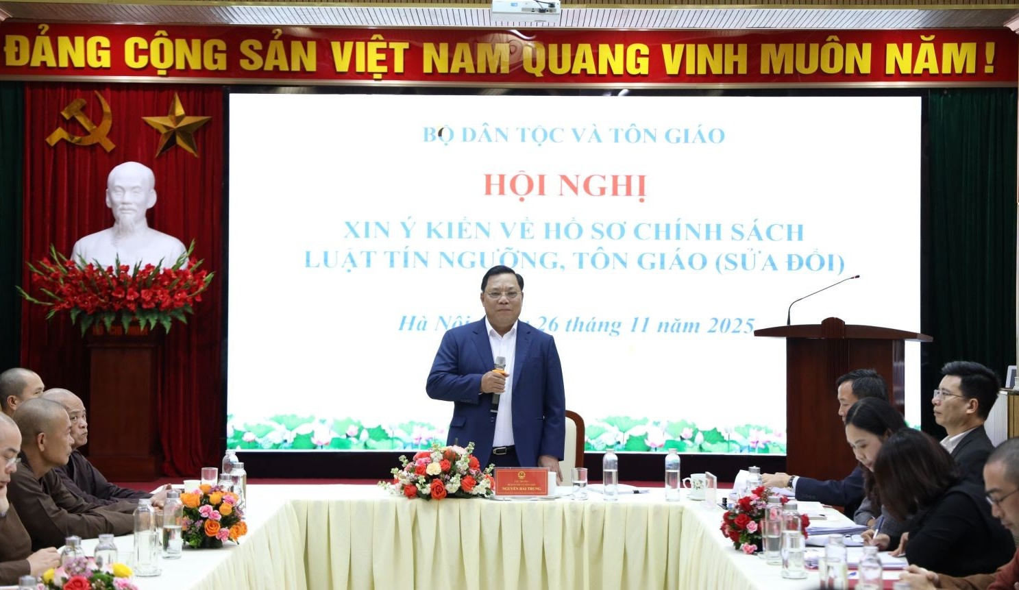 Tiếp tục hoàn thiện các chính sách của Luật Tín ngưỡng, tôn giáo (sửa đổi)