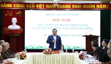 Tiếp tục hoàn thiện các chính sách của Luật Tín ngưỡng, tôn giáo (sửa đổi)