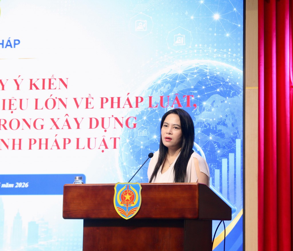 Cơ sở dữ liệu lớn và ứng dụng AI  trong xây dựng, tổ chức thi hành pháp luật
