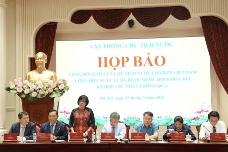 Công bố 9 luật được thông qua tại Kỳ họp thứ Nhất Quốc hội khóa XVI