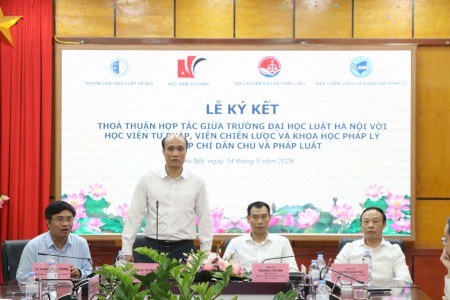 Tăng cường hợp tác trong đào tạo, nghiên cứu khoa học pháp lý và truyền thông