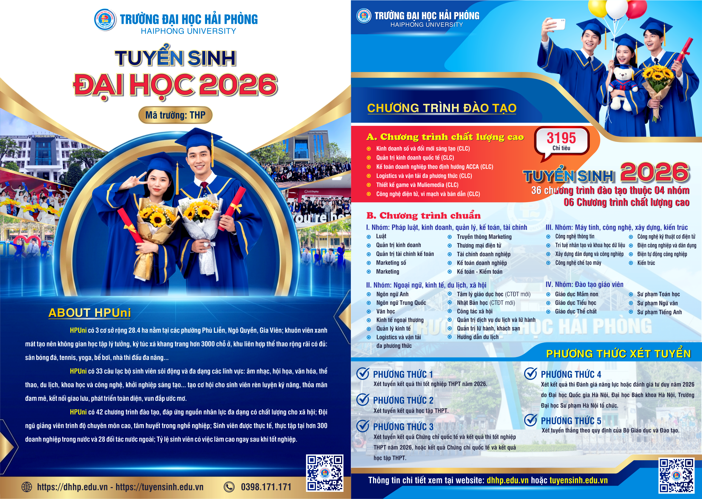 Trường Đại học Hải Phòng tuyển sinh đại học năm 2026
