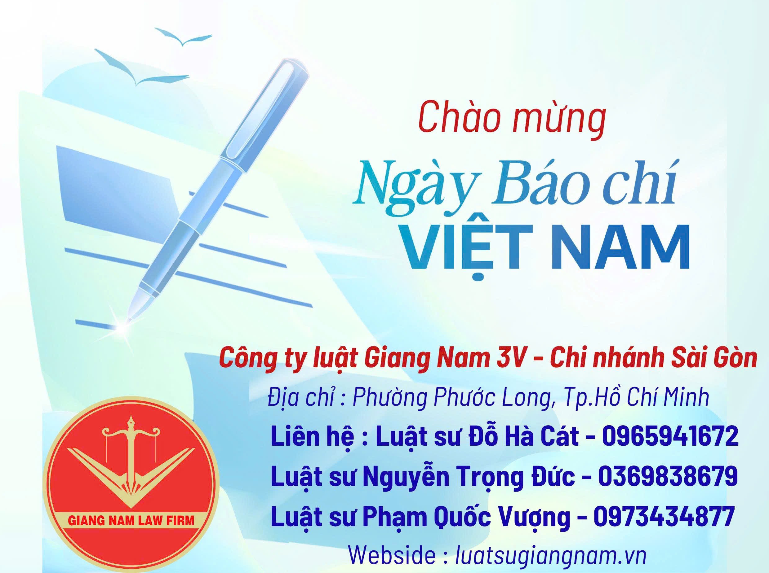 Công ty Luật Giang Nam 3V - Chi nhánh Sài Gòn