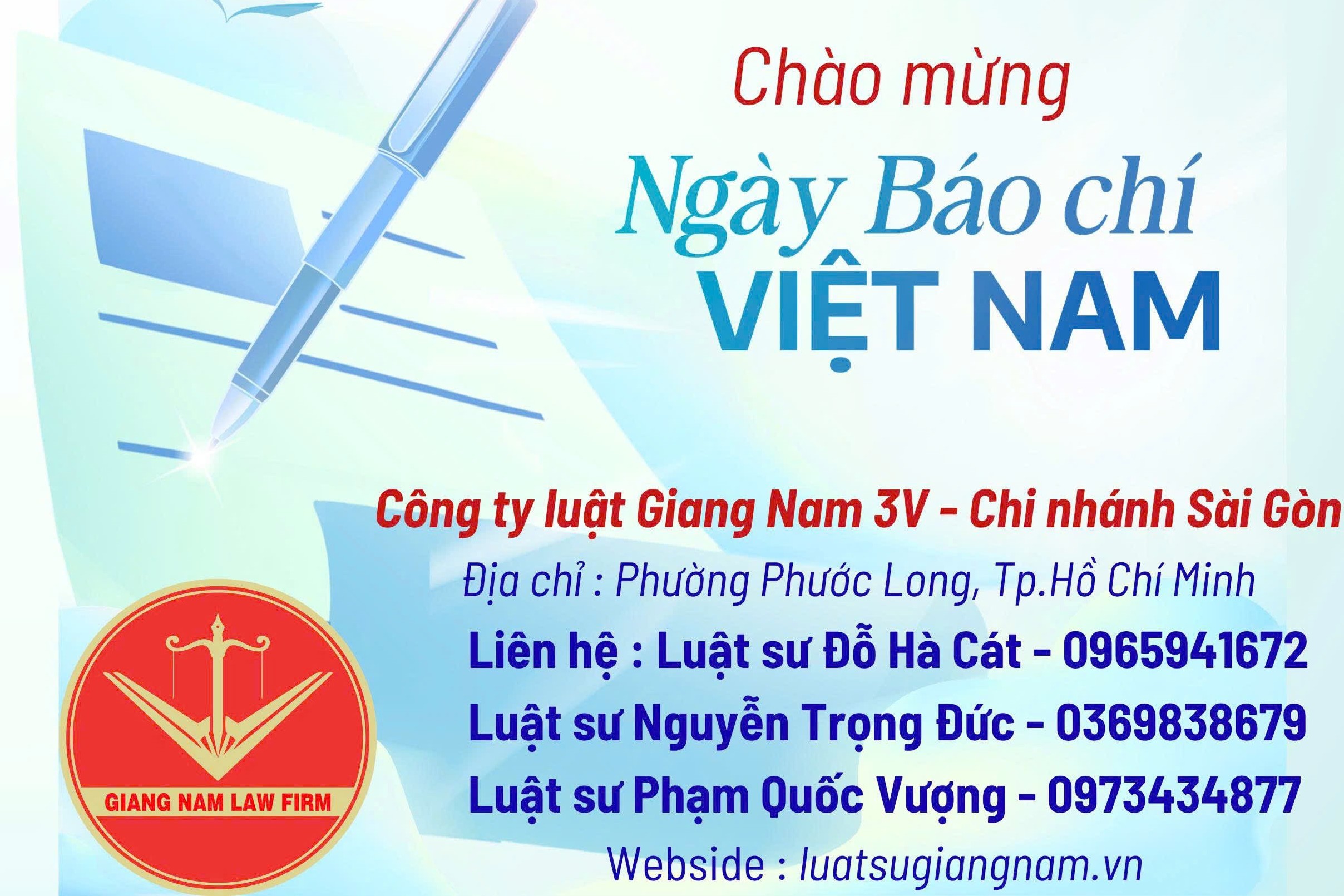 Công ty Luật Giang Nam 3V - Chi nhánh Sài Gòn