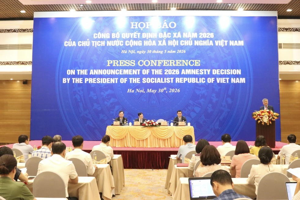 Công bố Quyết định đặc xá năm 2026 cho 9.950 phạm nhân