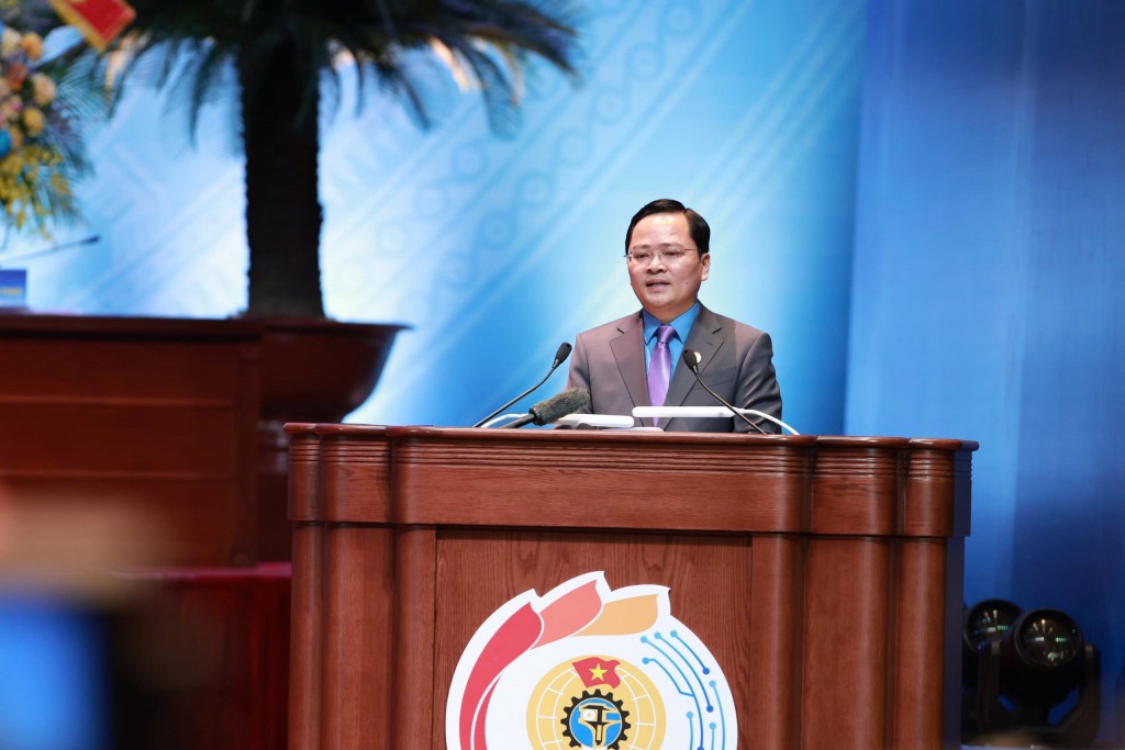 Khai mạc trọng thể Đại hội XIV Công đoàn Việt Nam, đại diện cho gần 10 triệu đoàn viên cả nước
