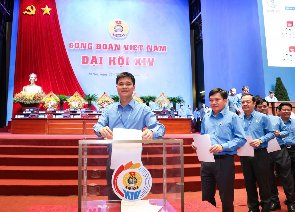 Dự kiến bầu 135 Ủy viên Ban Chấp hành Tổng Liên đoàn Lao động Việt Nam khóa XIV