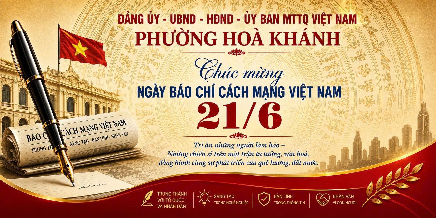Đảng Ủy - UBND - HĐND - Ủy ban MTTQ Việt Nam phường Hòa Khánh