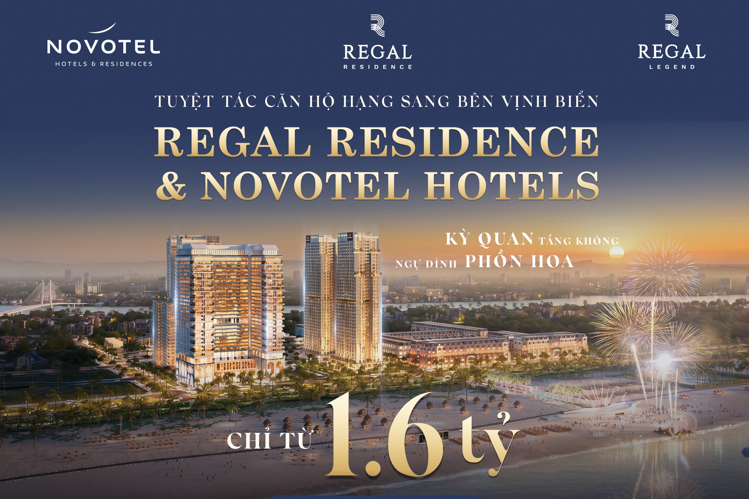 Relgal Residence & Novotel hotels - Tuyệt tác căn hộ hạng sang bên vịnh biển