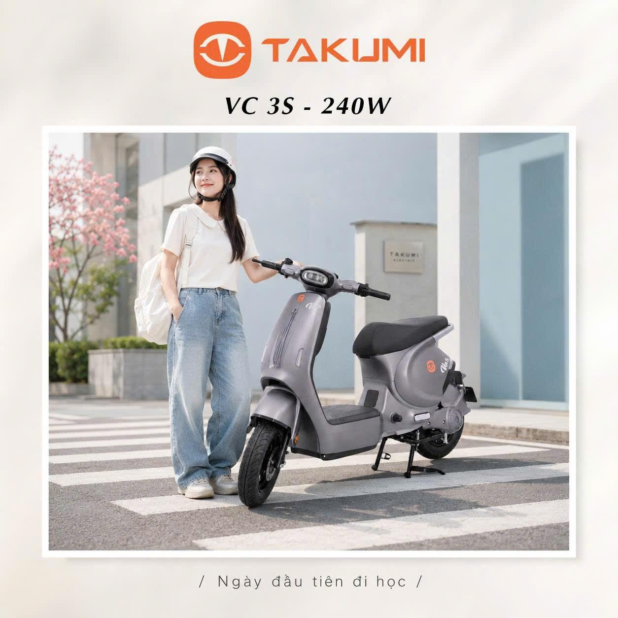 TAKUMI Motor Việt Nam: Dải xe điện đa dạng, nổi bật với dòng 240W dành cho học sinh dưới 16 tuổi