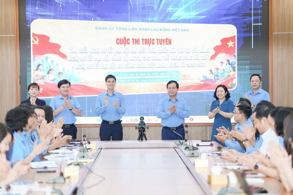 Phát động cuộc thi trực tuyến tìm hiểu các nghị quyết của Đảng và Công đoàn Việt Nam