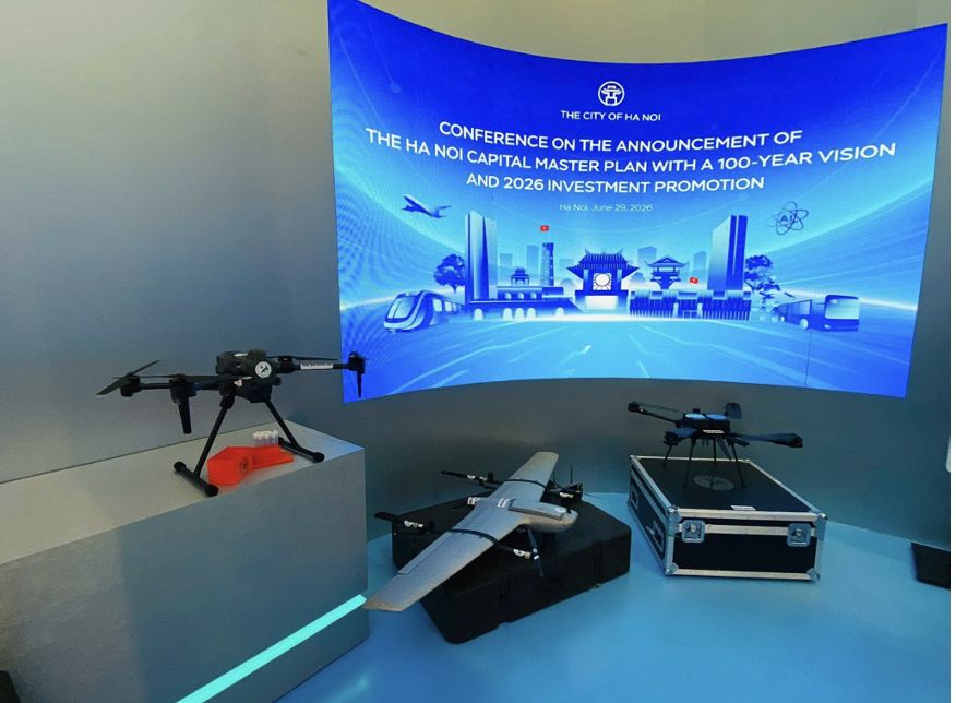 Khu trưng bày ứng dụng UAV của Bệnh viện Đa khoa Đức Giang
