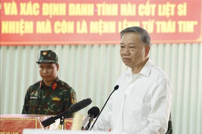 Phát biểu của Tổng Bí thư, Chủ tịch nước Tô Lâm tại cuộc gặp gỡ lực lượng làm nhiệm vụ tại công viên Lê Thị Riêng