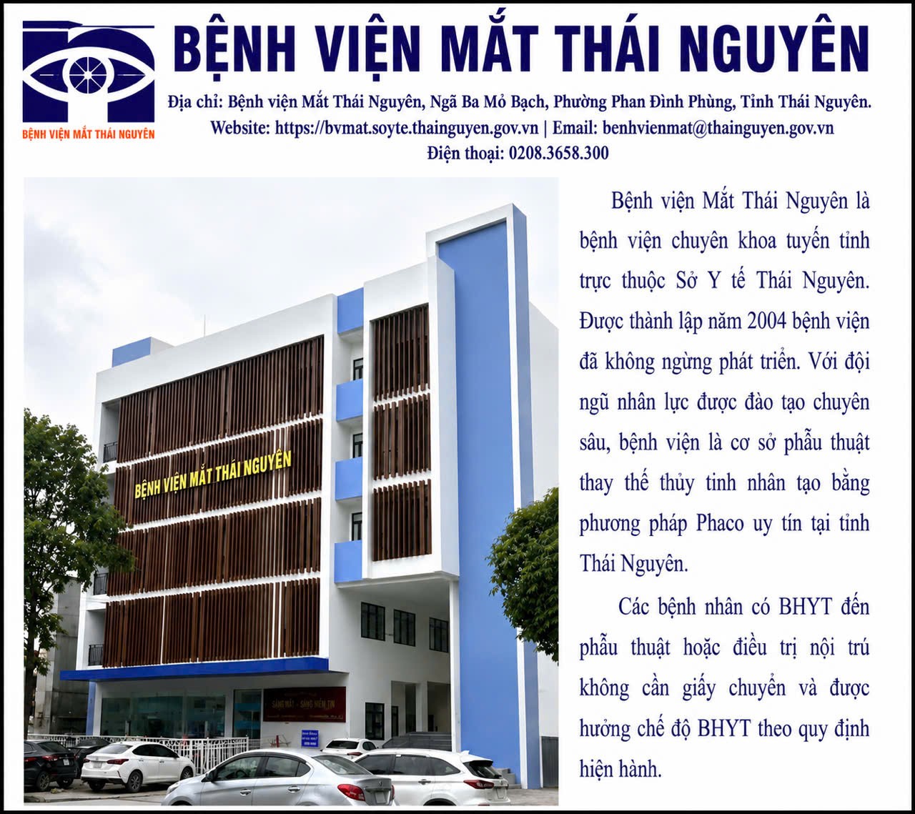 Bệnh viện Mắt Thái Nguyên