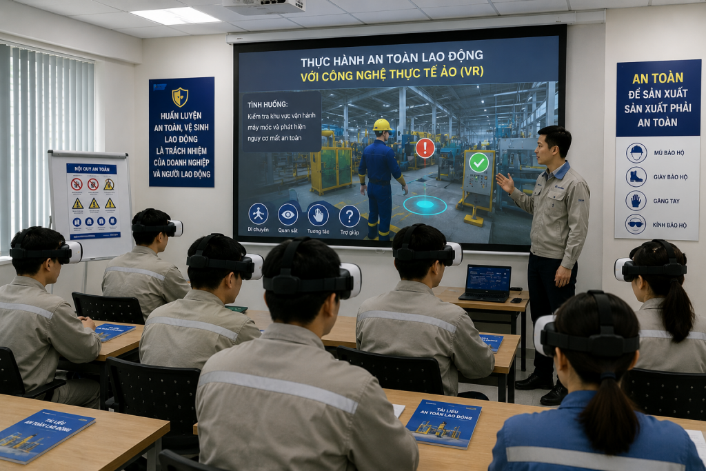 CHUYỂN ĐỔI SỐ TRONG AN TOÀN, VỆ SINH LAO ĐỘNG: TỪ ĐỔI MỚI PHƯƠNG THỨC HUẤN LUYỆN ĐẾN PHÒNG NGỪA TAI NẠN BẰNG CÔNG NGHỆ
