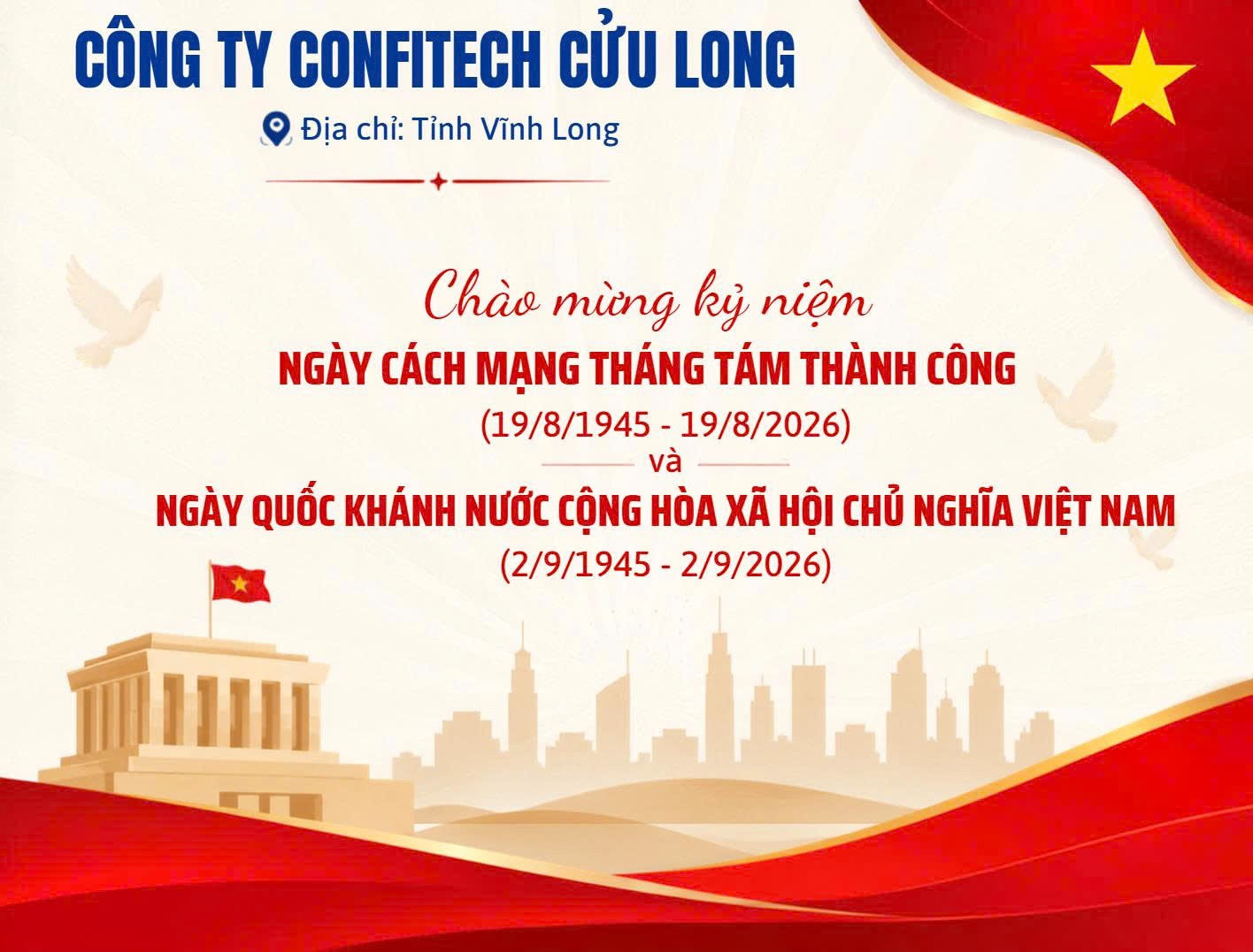 Confitech Cửu Long – Tự hào đồng hành cùng dân tộc, hướng tới tương lai phồn vinh