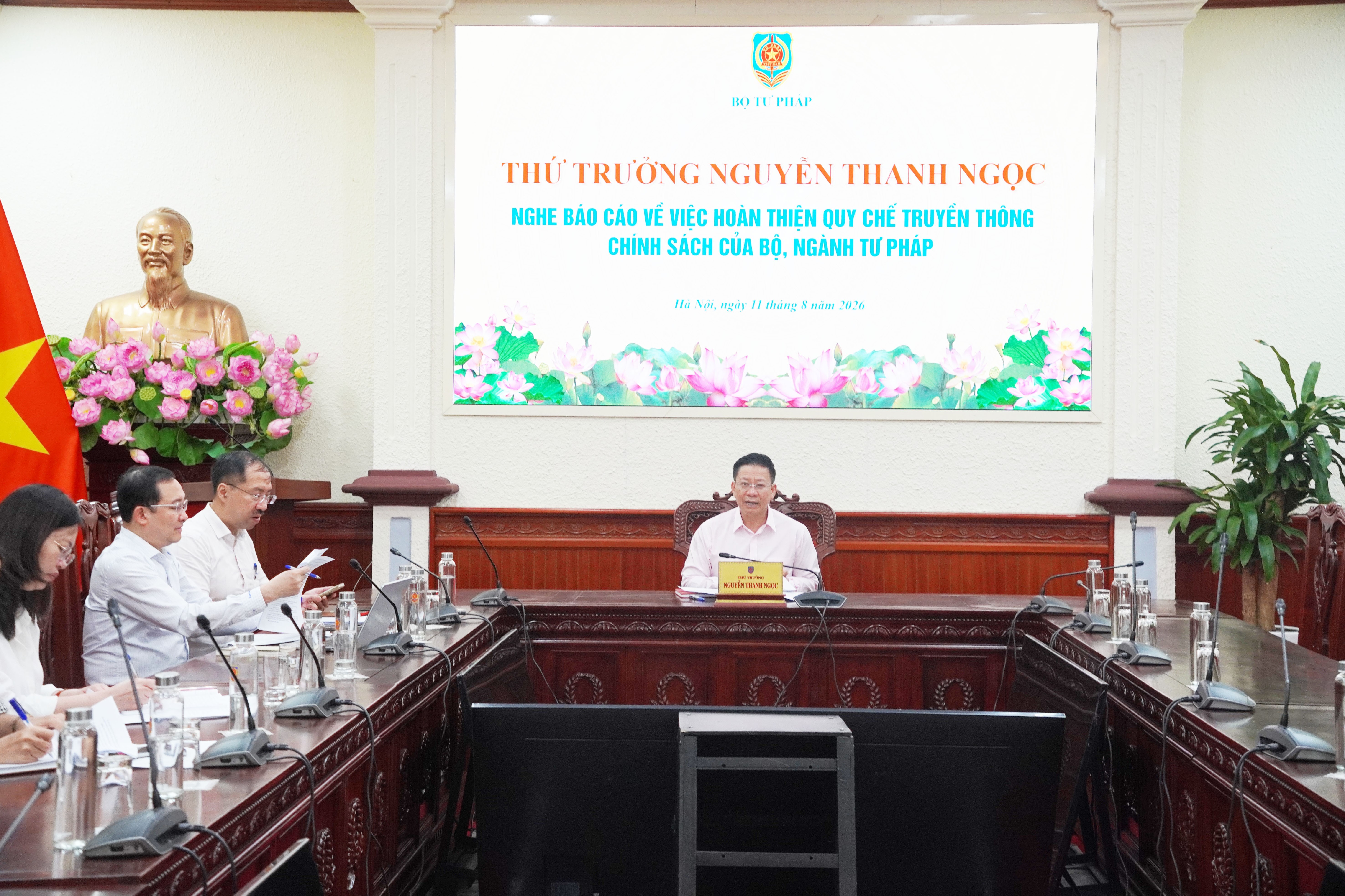Hoàn thiện Quy chế truyền thông chính sách của Bộ, ngành Tư pháp