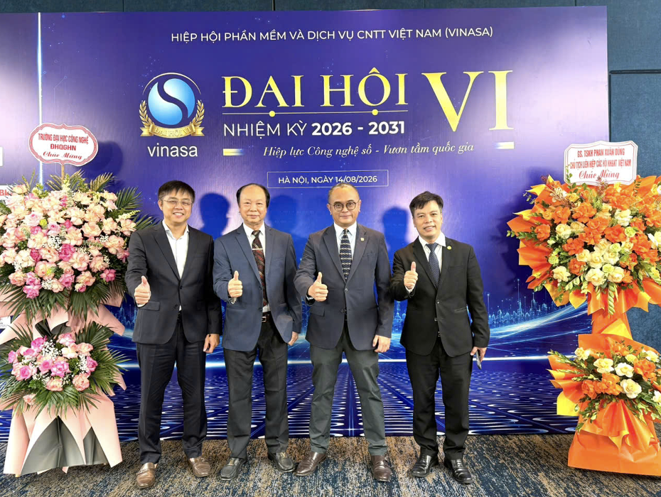 Doanh nhân Nguyễn Đình Thắng - Thành viên Hội đồng sáng lập HH Phần mềm & DV CNTT Việt Nam, tham dự Đại hội nhiệm kỳ 2026-2031