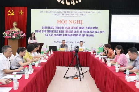 Triển khai các chỉ đạo mới trong tổng rà soát văn bản