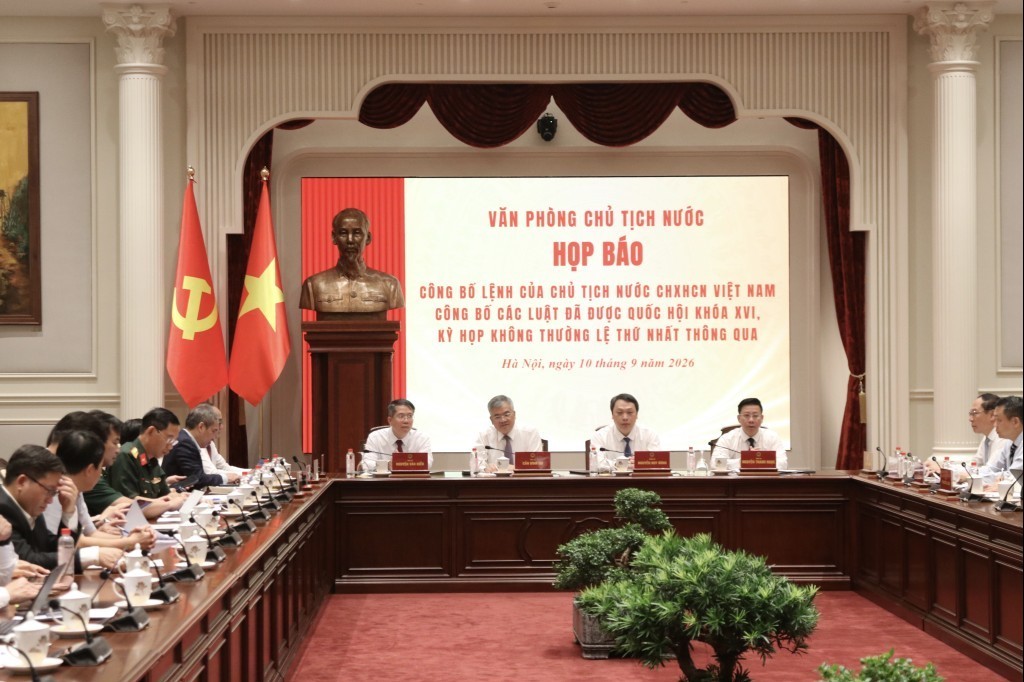 Công bố 15 Luật được thông qua tại Kỳ họp không thường lệ lần thứ Nhất, Quốc hội khóa XVI