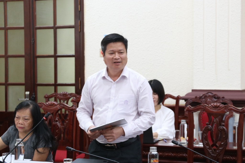 PGS.TS Trương Hồ Hải, Ủy viên là đại biểu Quốc hội hoạt động chuyên trách tại Ủy ban Pháp luật và Tư pháp của Quốc hội khóa XVI phát biểu tại Hội thảo