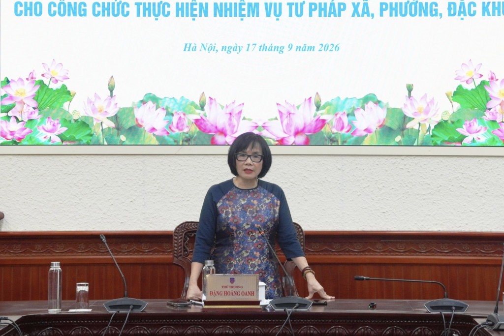 Nâng cao năng lực, tính chuyên nghiệp cho đội ngũ cán bộ, công chức tư pháp xã, phường, đặc khu
