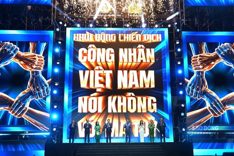 Phát động Chiến dịch "Công nhân Việt Nam nói không với ma túy - Triệu trái tim, một quyết tâm"